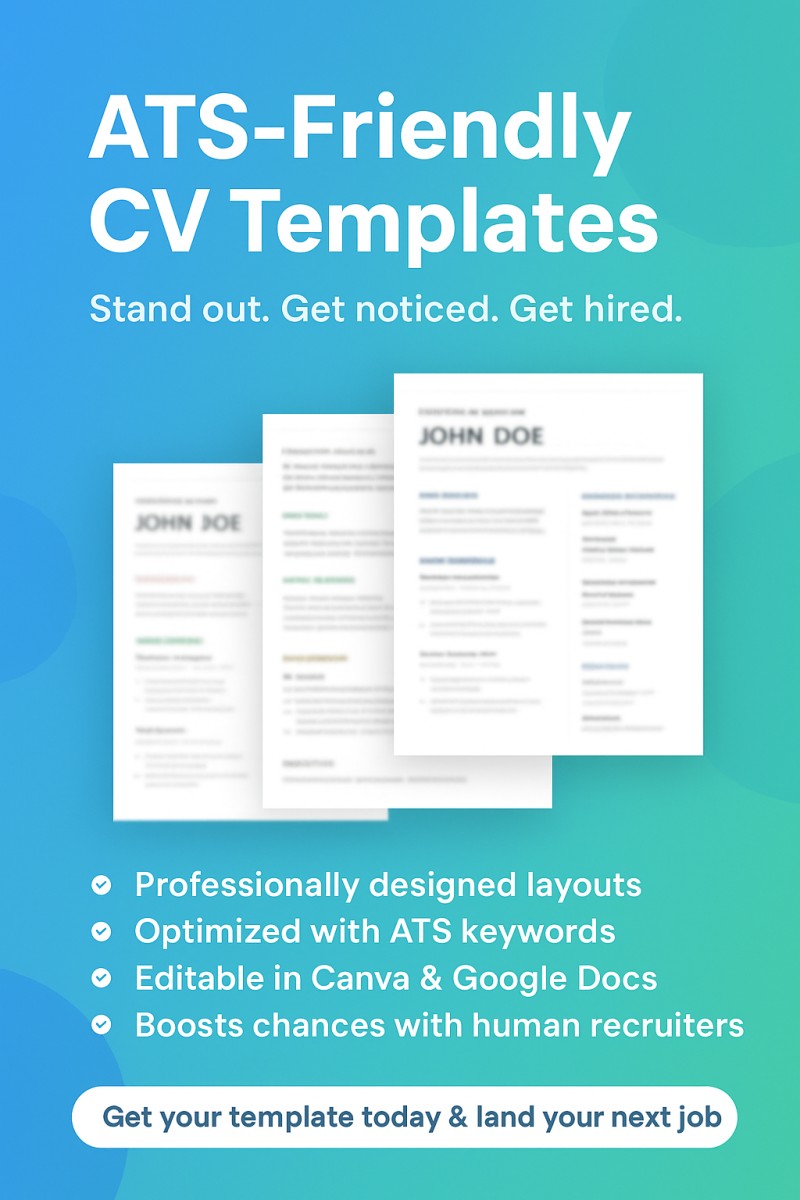 ATS-Friendly Customer Service CV Template