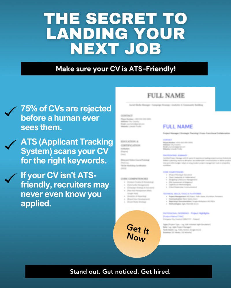 ATS-Friendly Social Media Manager CV Template