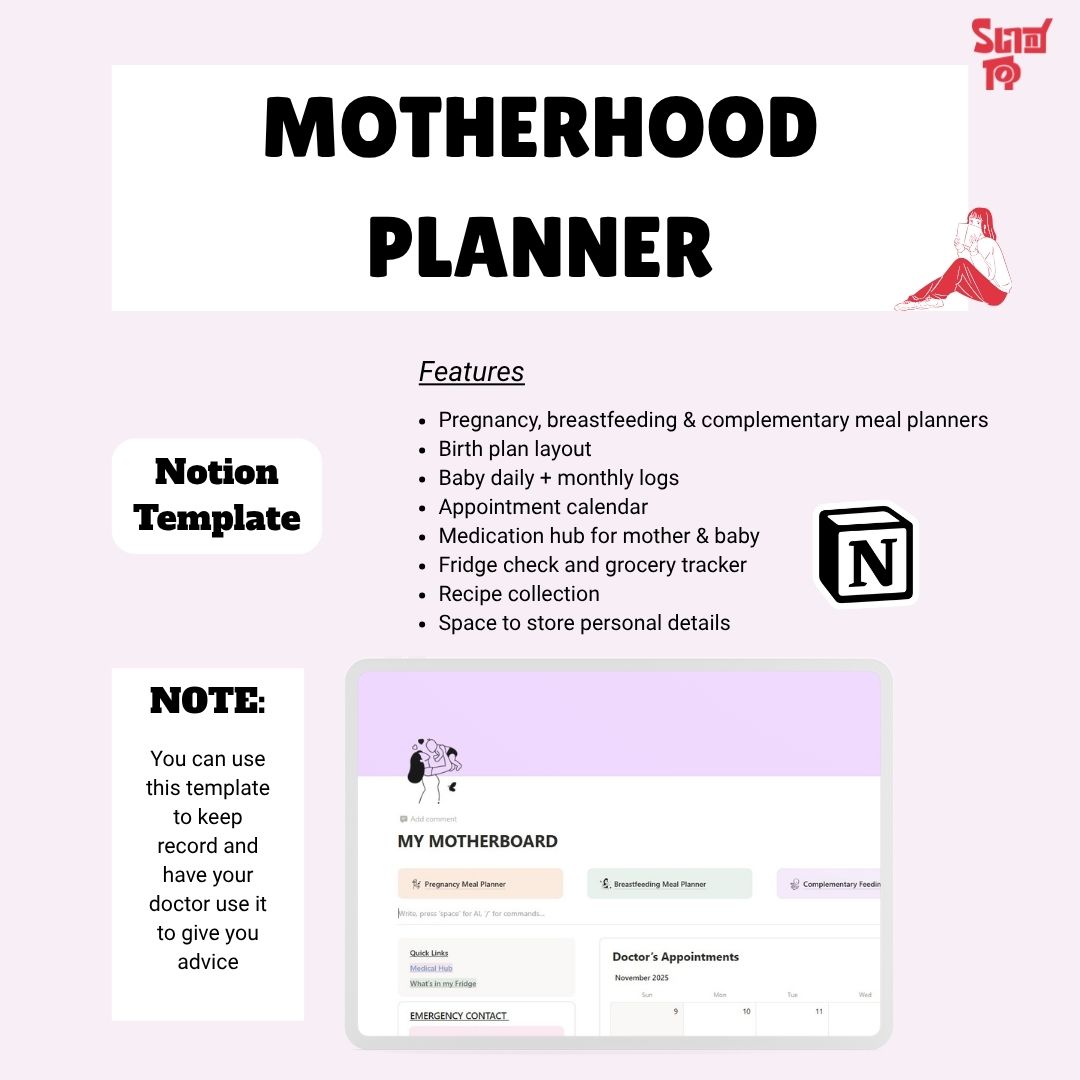 Motherhood Planner Notion Template