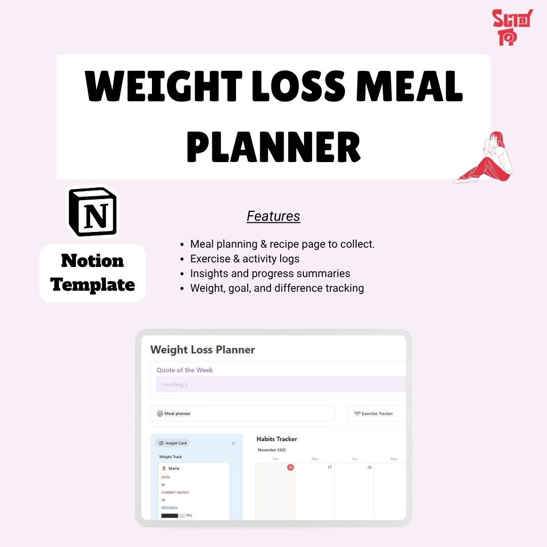 Weight Loss Planner (Notion Template)