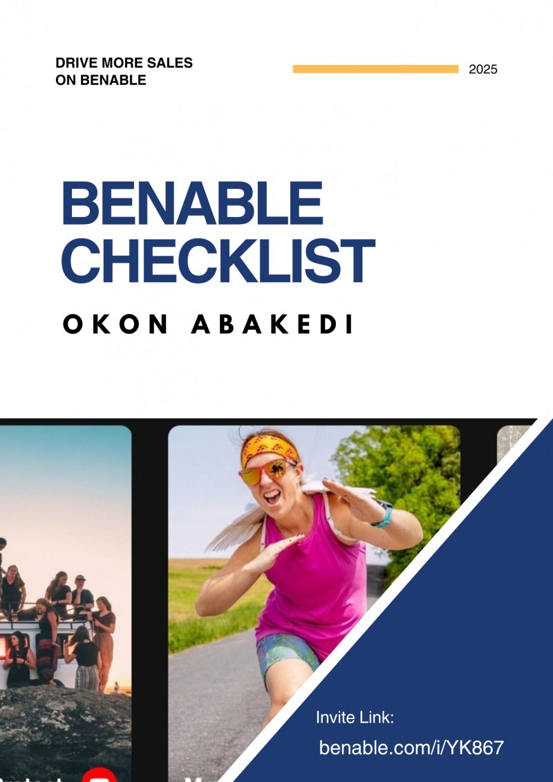 Benable Checklist To Drive More Sales