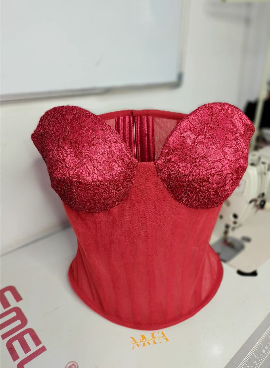 Cupped Mesh/Transparent Corset