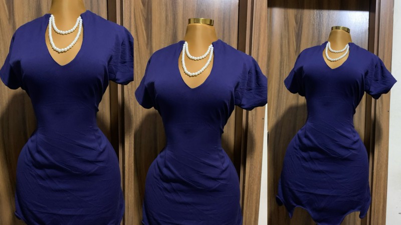 Classy Corporate Dress with Snatched Waist|Dramatic Hips|Scallop Hem DIY