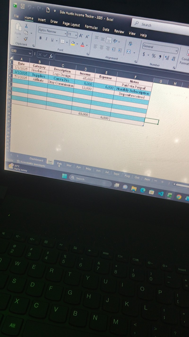 Side Income Tracker 2025 | Simplify & Grow Your Hustle
