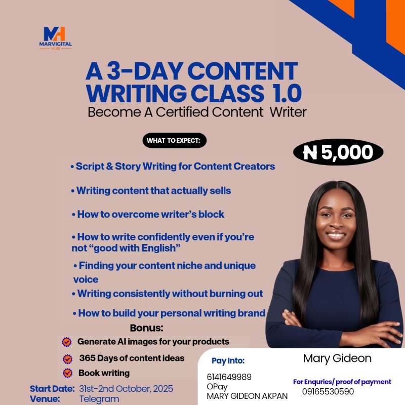 Content Writing Class