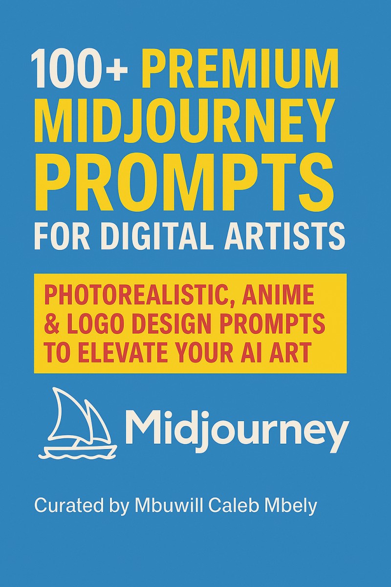 100+ PREMIUM MIDJOURNEY PROMPTS FOR DIGITAL ARTISTS: PHOTOREALISTIC, ANIME & LOGO DESIGN PROMPTS TO ELEVATE YOUR AI ART