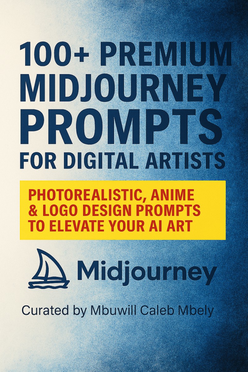 100+ PREMIUM MIDJOURNEY PROMPTS FOR DIGITAL ARTISTS: PHOTOREALISTIC, ANIME & LOGO DESIGN PROMPTS TO ELEVATE YOUR AI ART