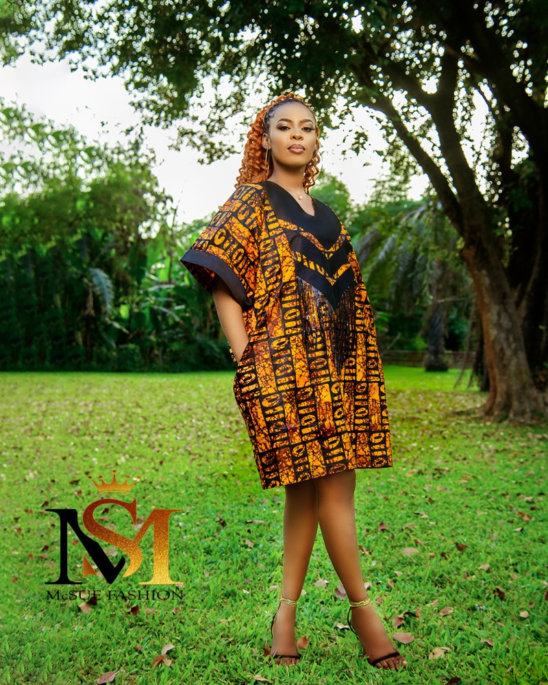 Buy Short Ankara Gown by McSue Fashion on Selar