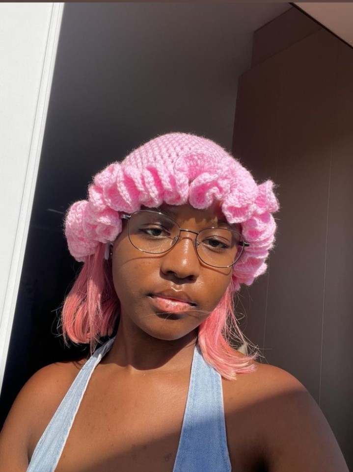 Pink Ruffles hat