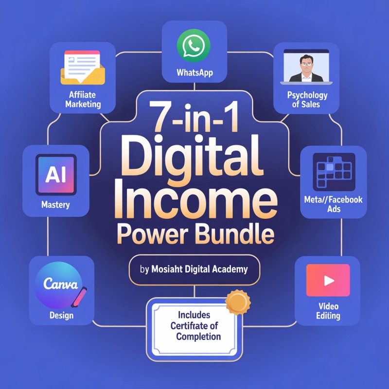 THE 7 IN 1 DIGITAL INCOME POWER BUNDLE BLUEPRINT