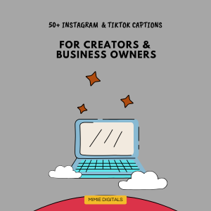 50+ Instagram & TikTok Captions for Creators & Small Business Owners