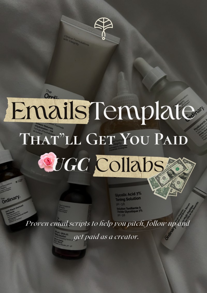 EMAIL TEMPLATE TO LAND PAID & GIFTED BRAND DEALS