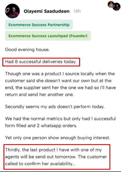 Customer review 1