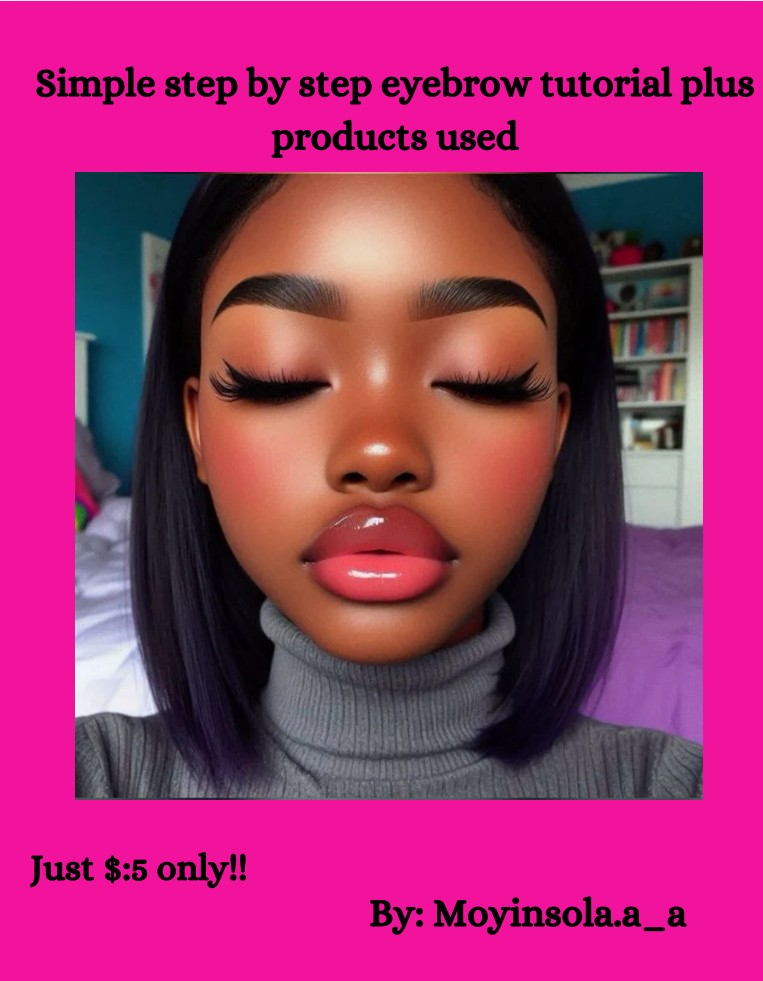Buy Step by step eyebrow tutorial+ products used by Moyinsola Jacobs on ...