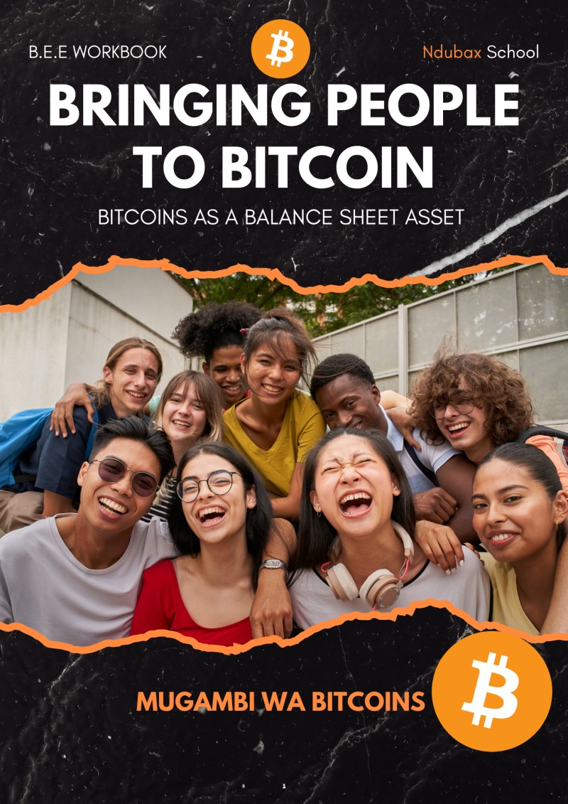 BRINGING PEOPLE TO BITCOIN - ( BITCOIN AS A BALANCE SHEET ASSET )