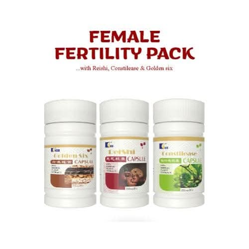 FEMALE FERTILITY PACK(REISHI, GOLDEN SIX GOLDENHYPHA),