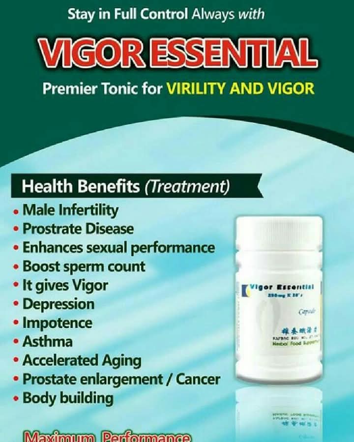 FOR MALE INFERTILITY (VIGOR ESSENTIAL)