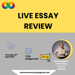 Chevening Essays Live Review