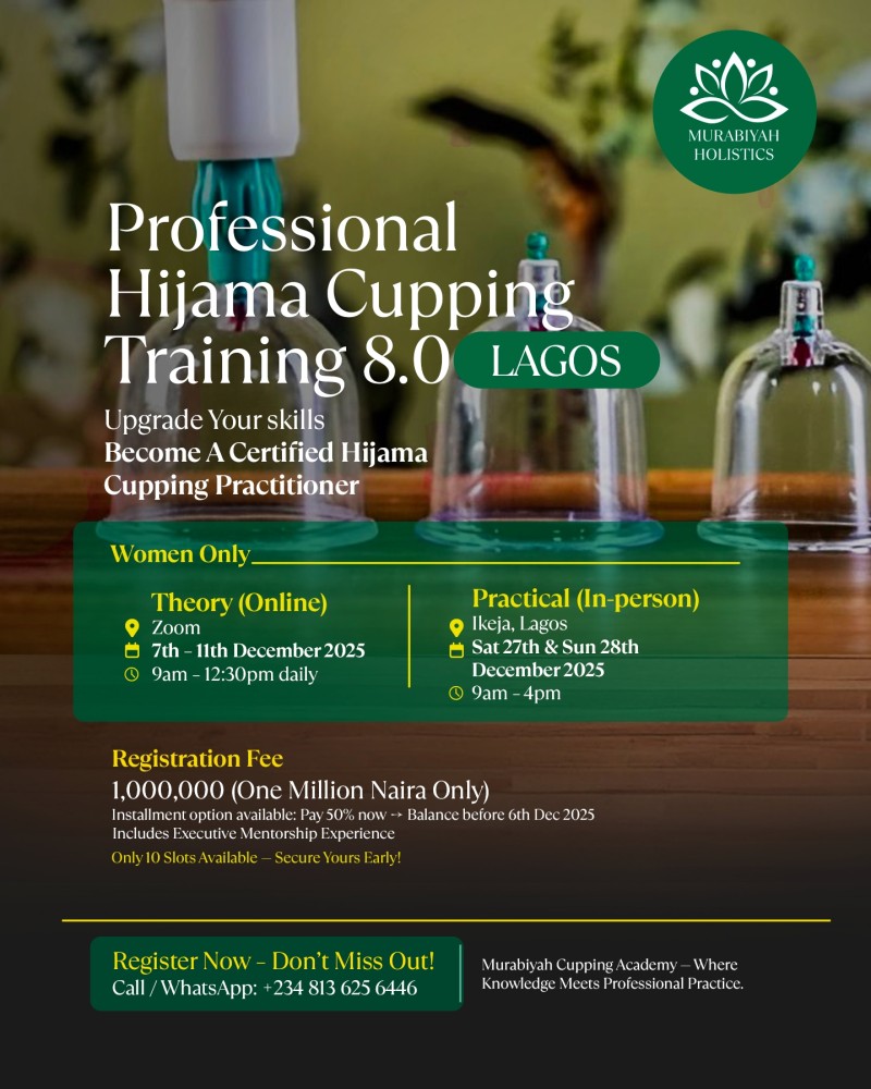 PROFESSIONAL HIJAMA CUPPING CERTIFICATE COURSE