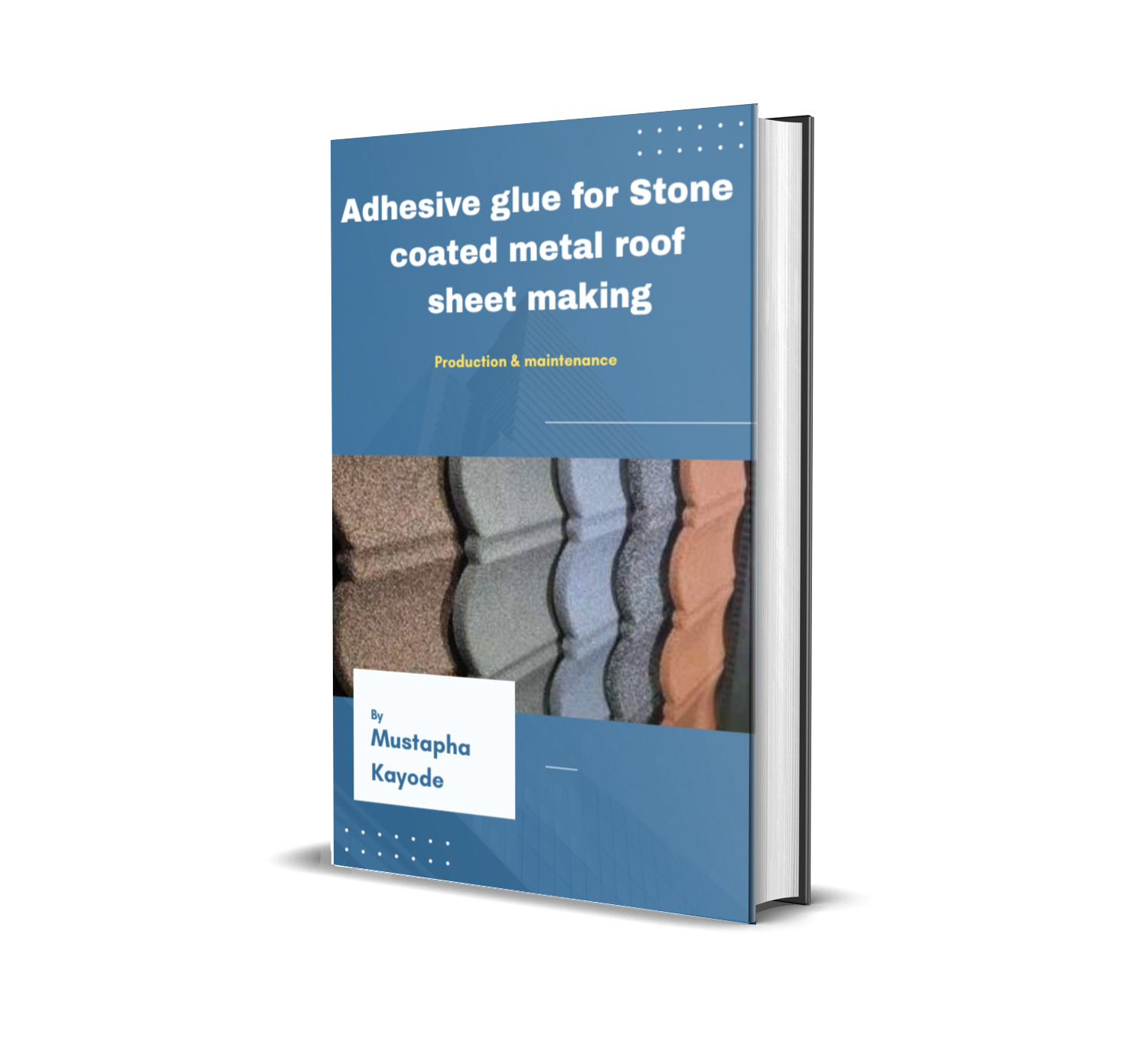 Adhesive glue for stone coated metallic roof making
