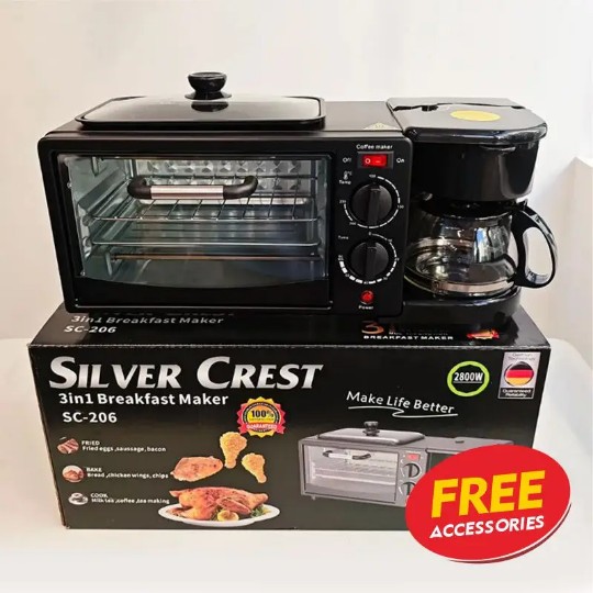 3 in 1 breakfast station oven coffee maker
