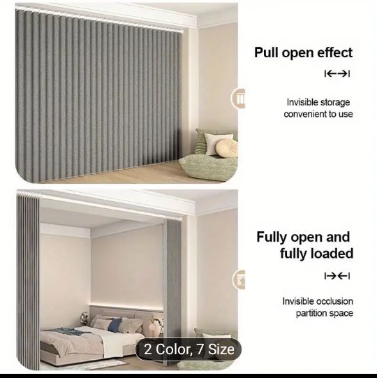 Fixed shape high temperature curtain
