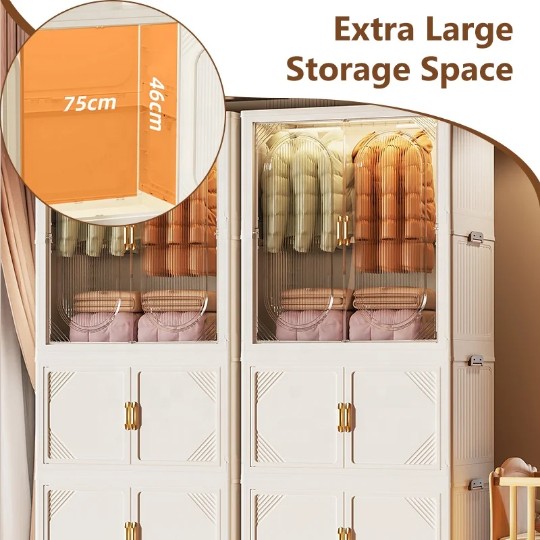Foldable wardrobe