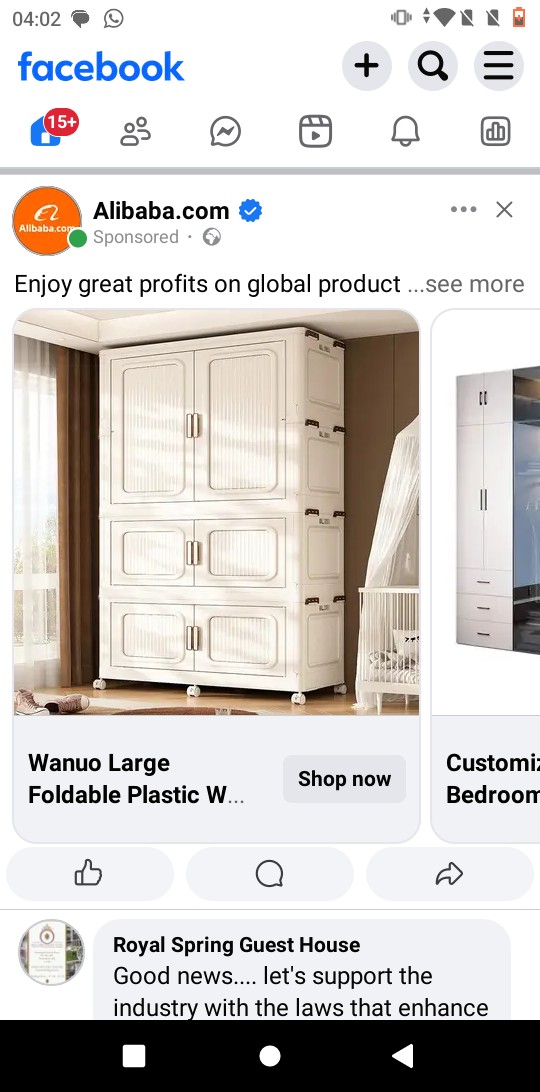 Foldable wardrobe