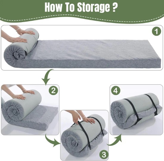 Portable rollup mattress