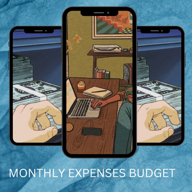 Monthly Expenses Budget" Google Sheet template