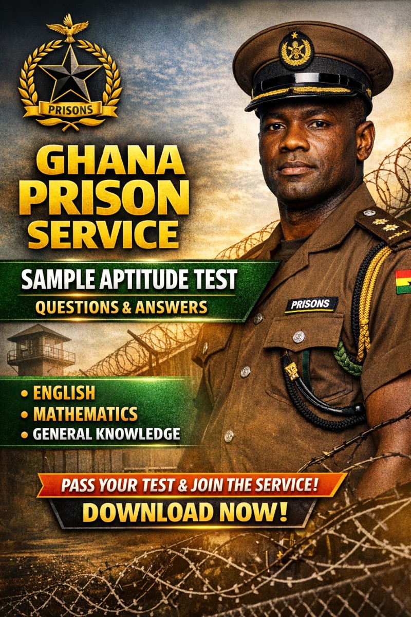 Ghana Prison Service (GPS) Sample Aptitude Test