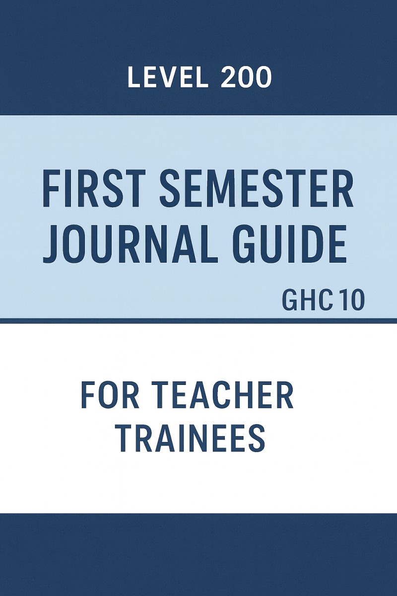 Level 200 First Semester Journal Guide