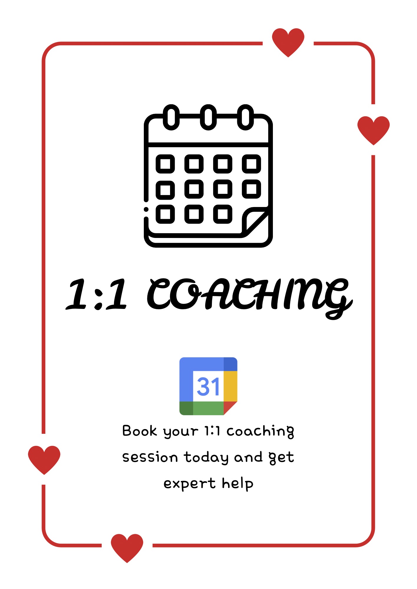 1:1 Coaching (30 minutes)