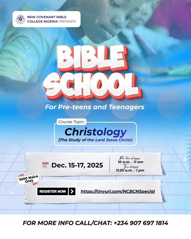 NCBCN Bible School for Pre-teens and Teens