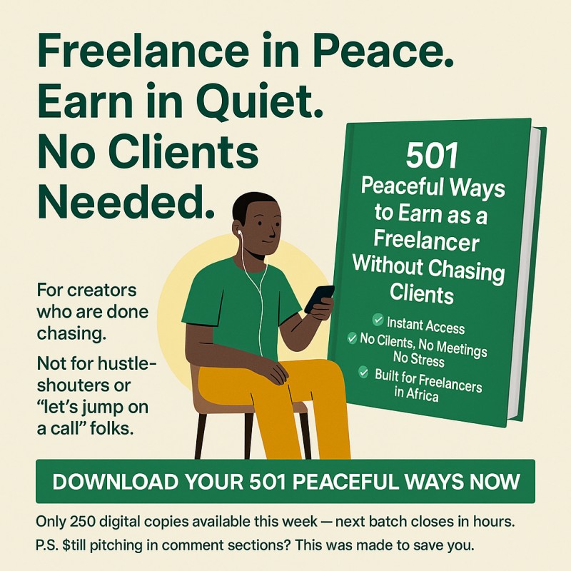 501 Peaceful Ways to Earn as a Freelancer Without Chasing Clients