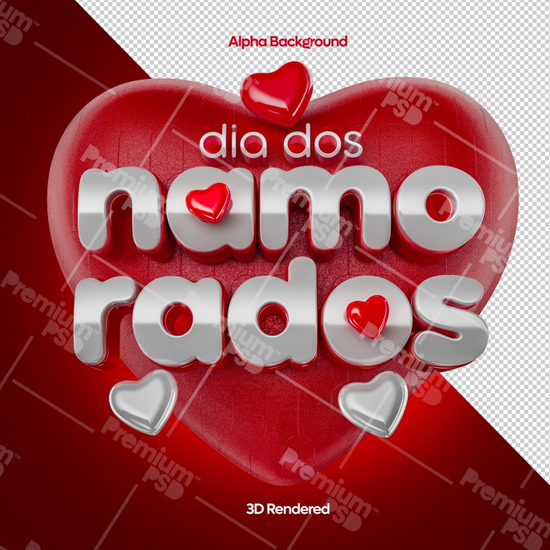 dia dos namorads vals day 3D Render
