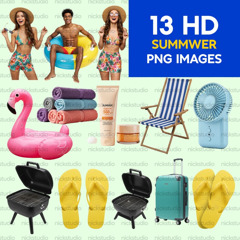 13 HIGH QUALITY SUMMER PNG