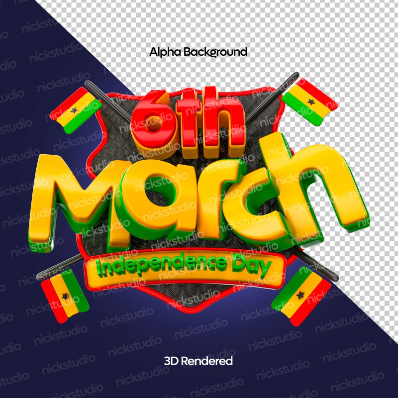 6th March 3D Text [C4D Rendered]