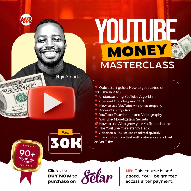 YOUTUBE MONEY MASTERCLASS