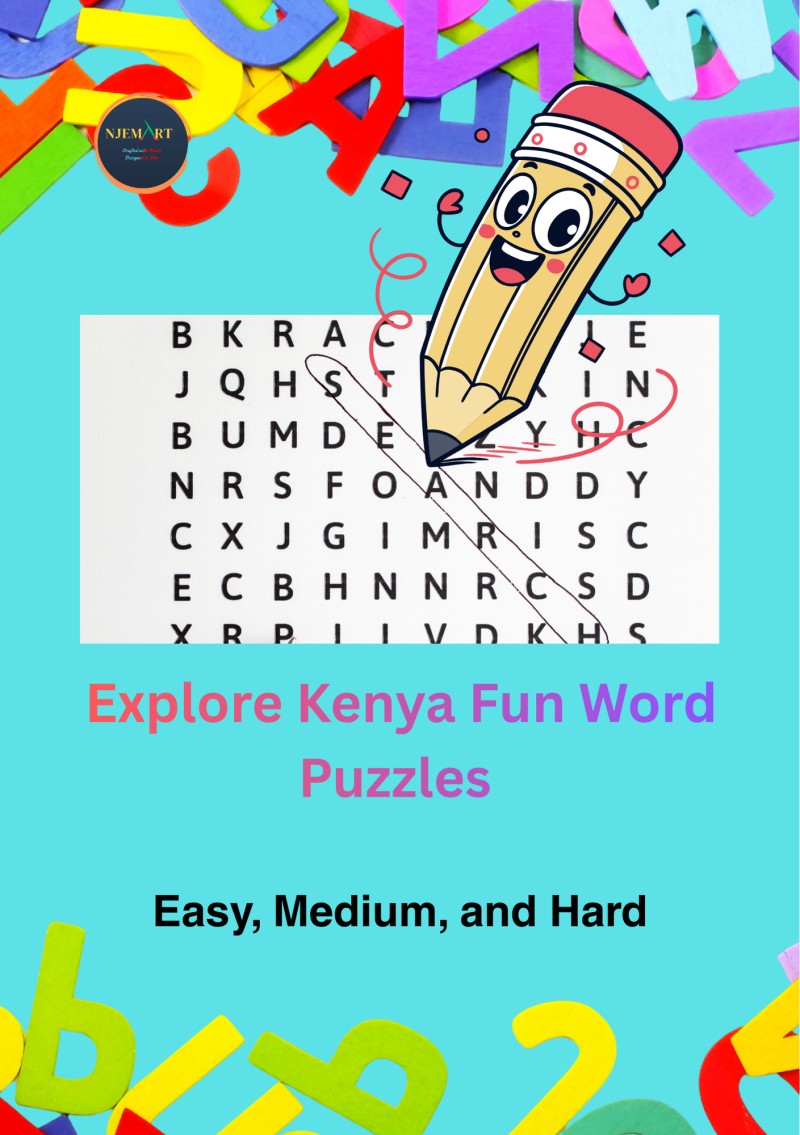 Explore Kenya Fun Word Puzzles