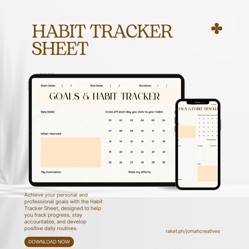 HABIT TRACKER SHEET