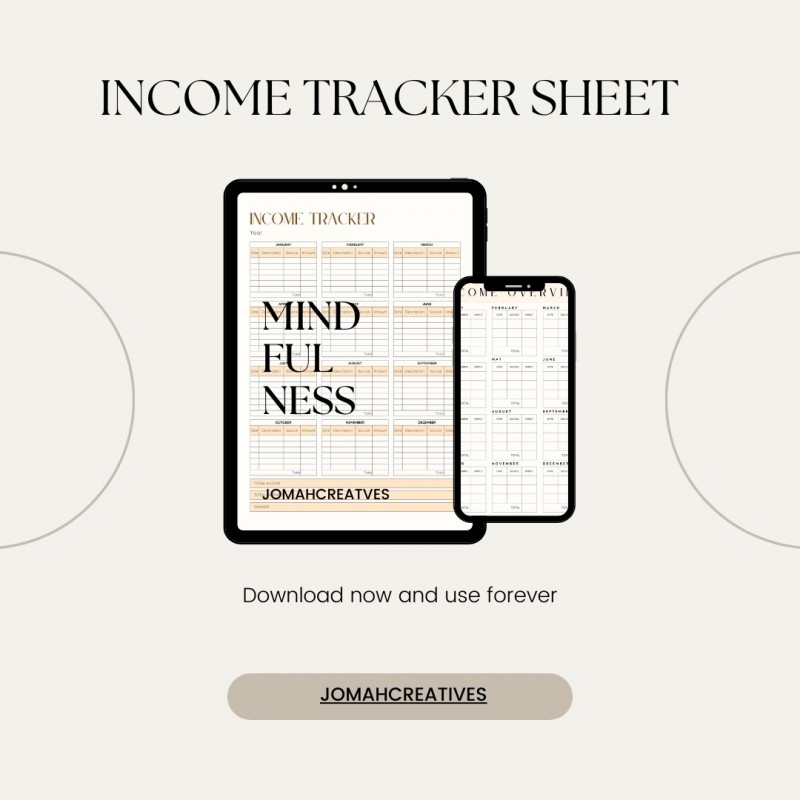 INCOME TRACKER SHEET