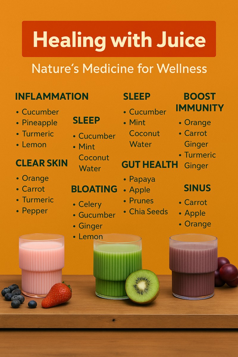 HEALING WITH JUICE: NATURE'S MEDICINE FOR WELLNESS
