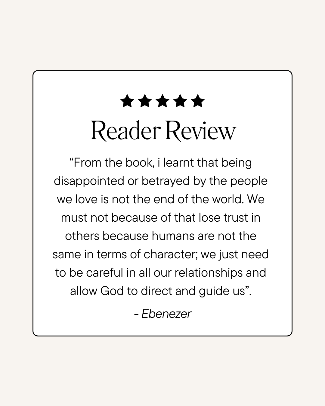 Customer review 2