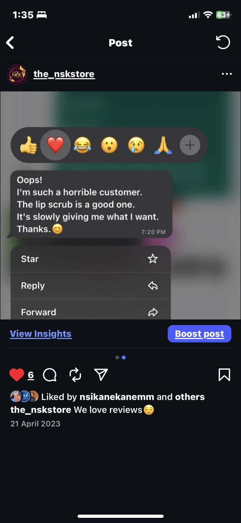 Customer review 3
