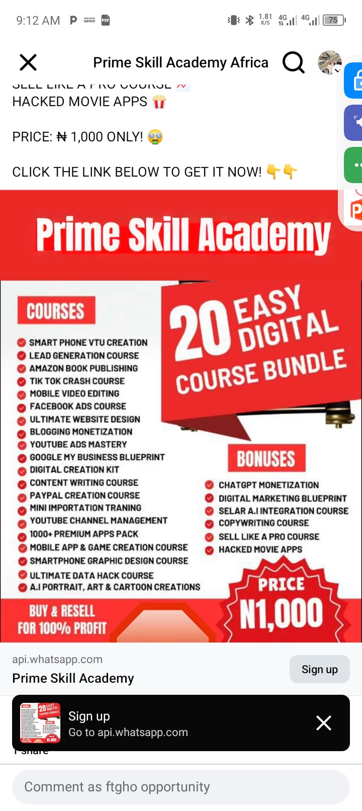 Online training