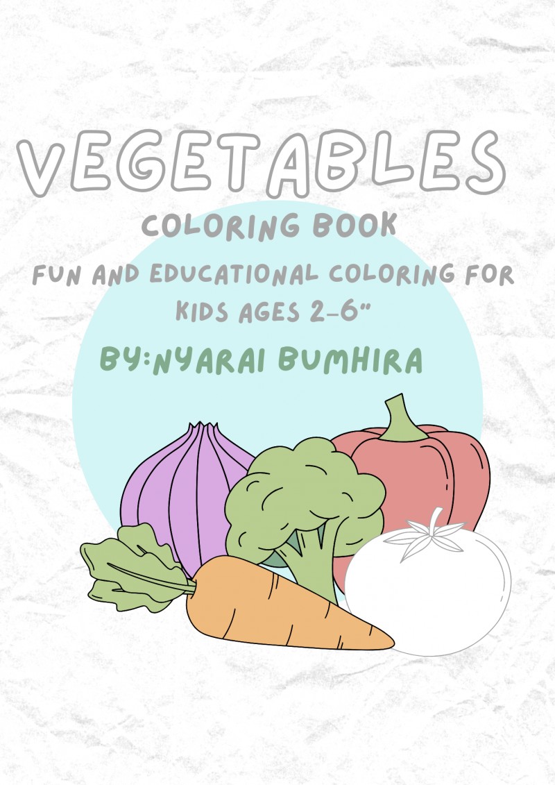 A to Z Vegetable Colouring Book for Kids