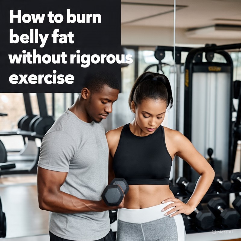 How to Burn Belly Fat without Rigorous Exercises