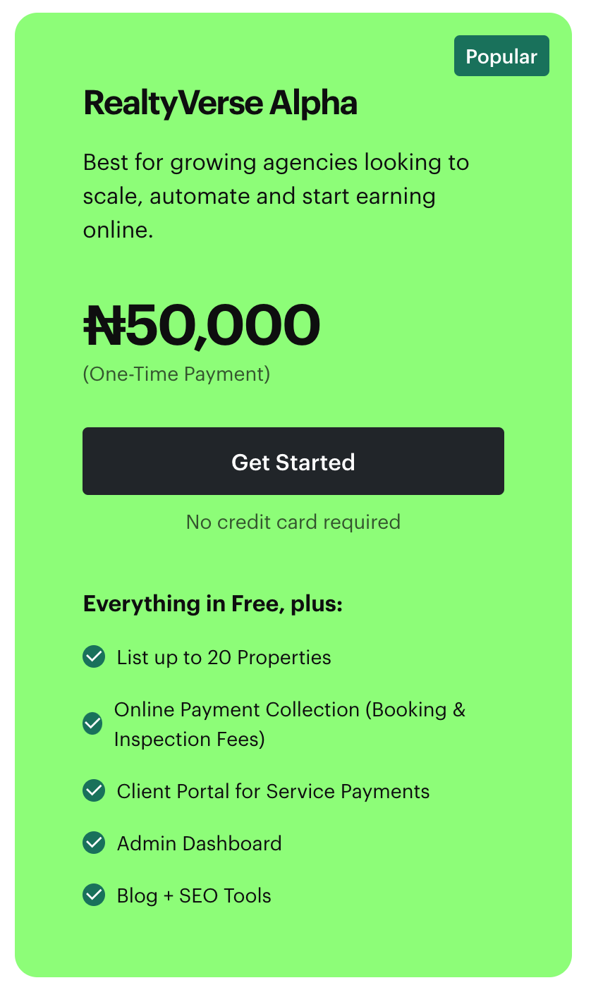 RealtyVerse Alpha