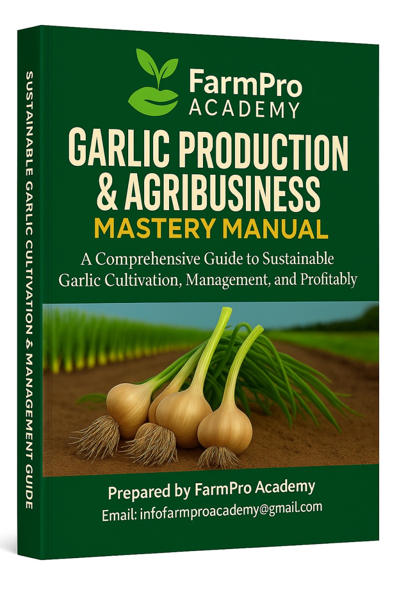 Mastering Garlic Production  A Comprehensive Guide to Sustainable Cultivation, Management, and Agribusiness Profitability